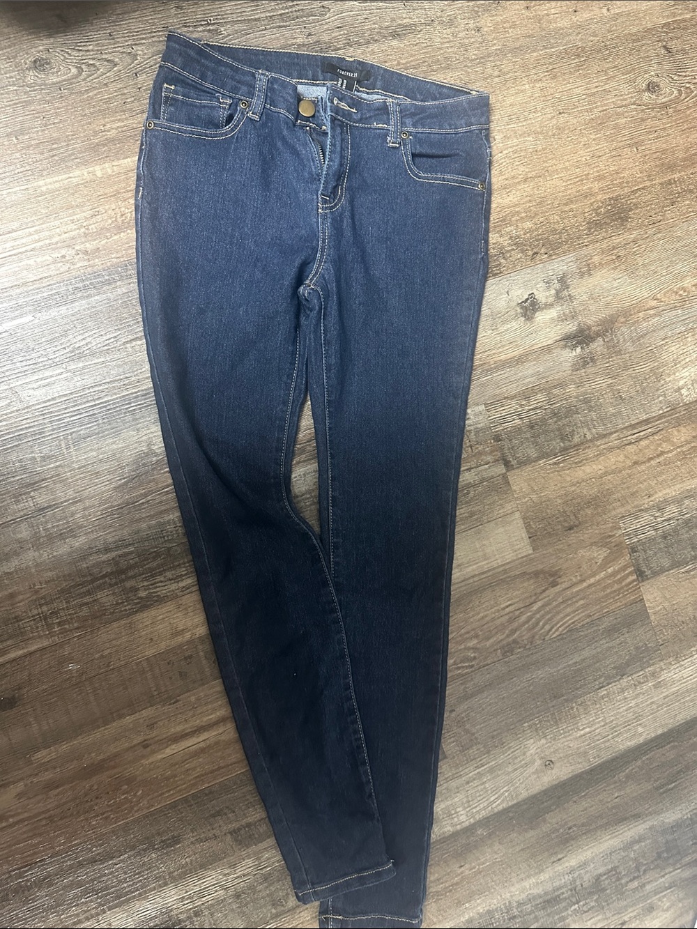 Forever 21 Dark Blue Skinny Jeans